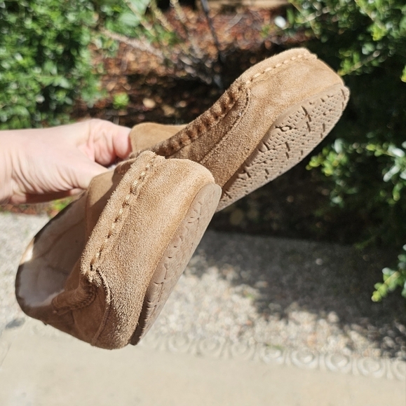 Nwot Men PAWZ BY BEARPAW Genuine Suede Caleb Moccasin Slipper  us 12 - Picture 7 of 13